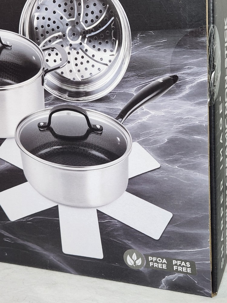 Sharper Image Premium Cookware 10pc Ceramic non stick Tri-ply