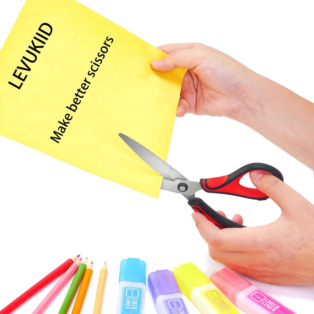 Scissors All Purpose 3 Pack, Office scissors,Sharp Pointed Tip & Comfort Grip...