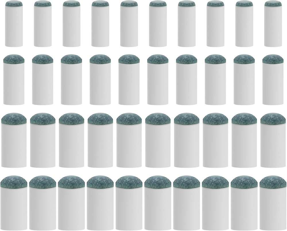 40Pcs Slip On Pool Cue Tips Replacement Kit, 4 Sizes Upgrade Pool Stick Tips for