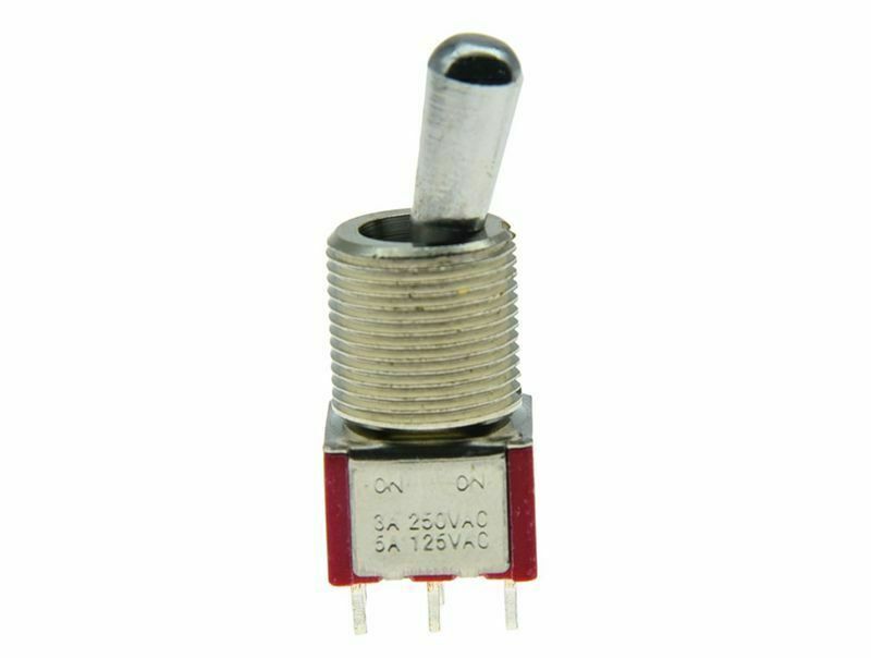 15/32" Guitar/AMP DPDT 2 Way ON/ON Toggle Switch Sealed Fat Bat Toggle Switch