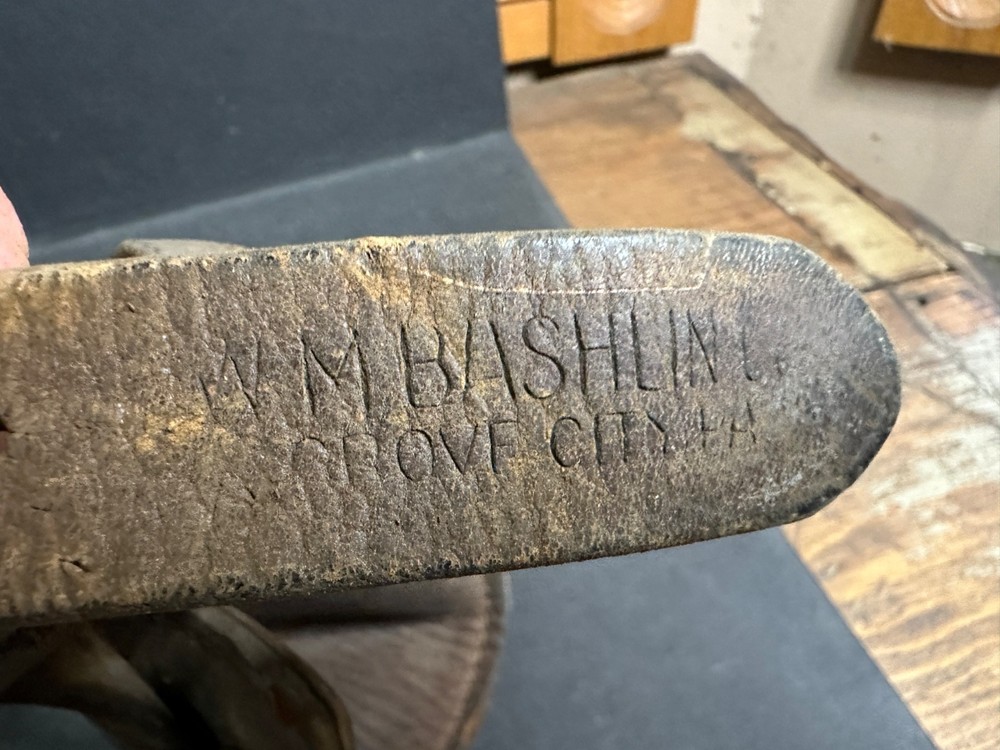 Vintage Set Bashlin Pole Climber Gaffes, Bashlin Leathers, Spikes