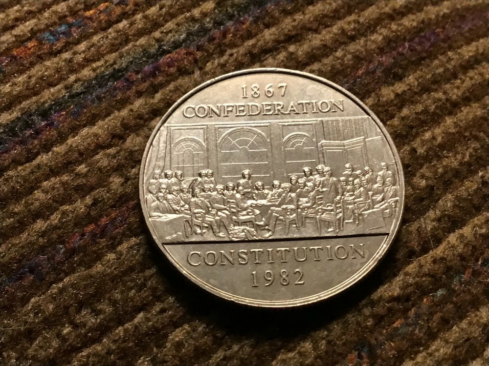 1867-1982 CANADA Constitution DOLLAR high grade!