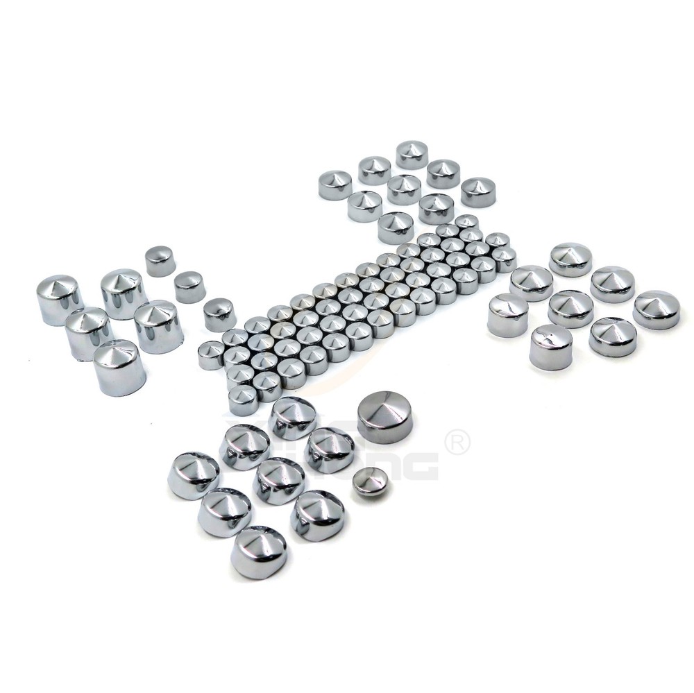 86 Pcs Chrome Engine & Misc Bolt Nuts For 1999-2005 HARLEY Dyna