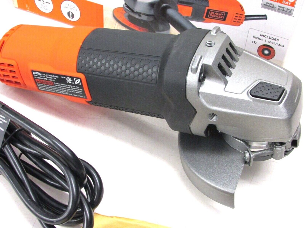 NEW! BLACK & DECKER 4-1/2" ANGLE GRINDER, 6 AMP, BDEG400