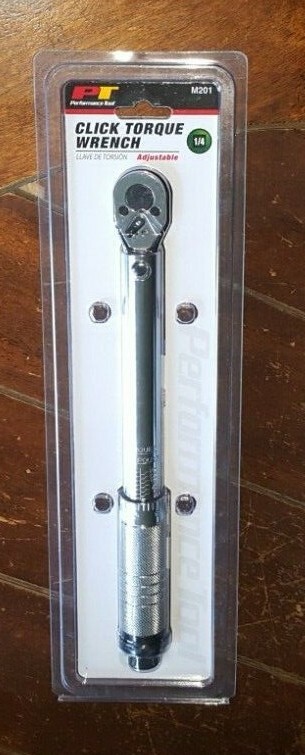 PT 1/4" Click Torque Wrench -Adjustable- Item #M201