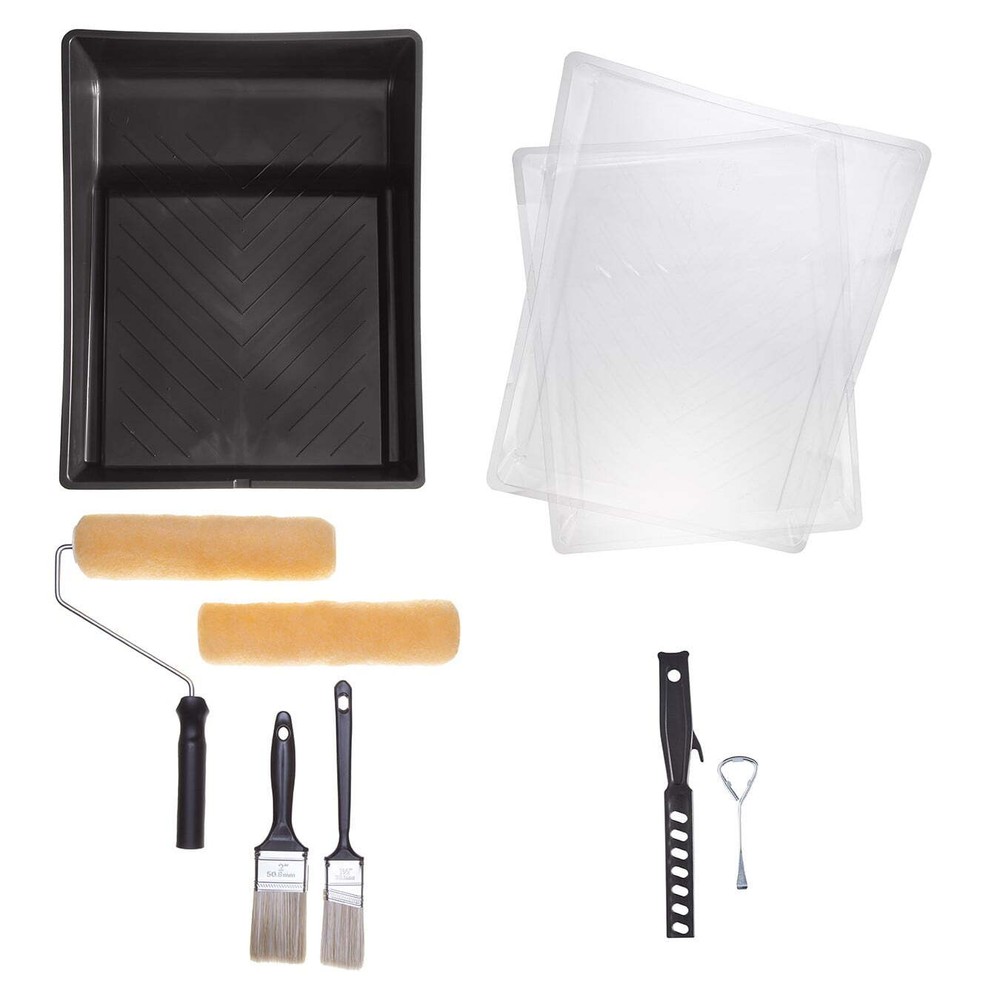 Good 10-Piece Knit Polyester Paint Tray Kit