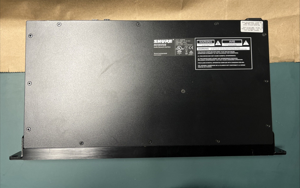 SHURE MXWANI8 MICROFLEX WIRELESS 8-CHANNEL AUDIO NETWORK INTERFACE