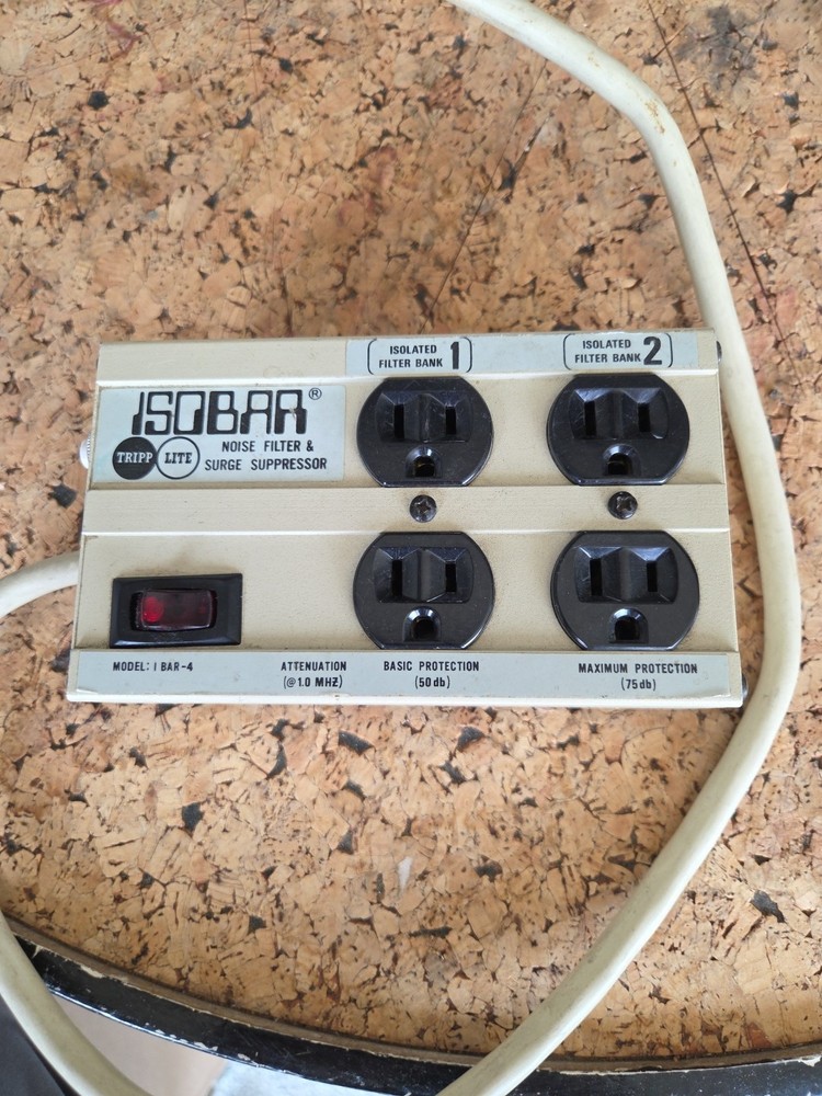 Tripp Lite Isobar Surge Suppressor 4 Outlet Protector Model 1 BAR 4