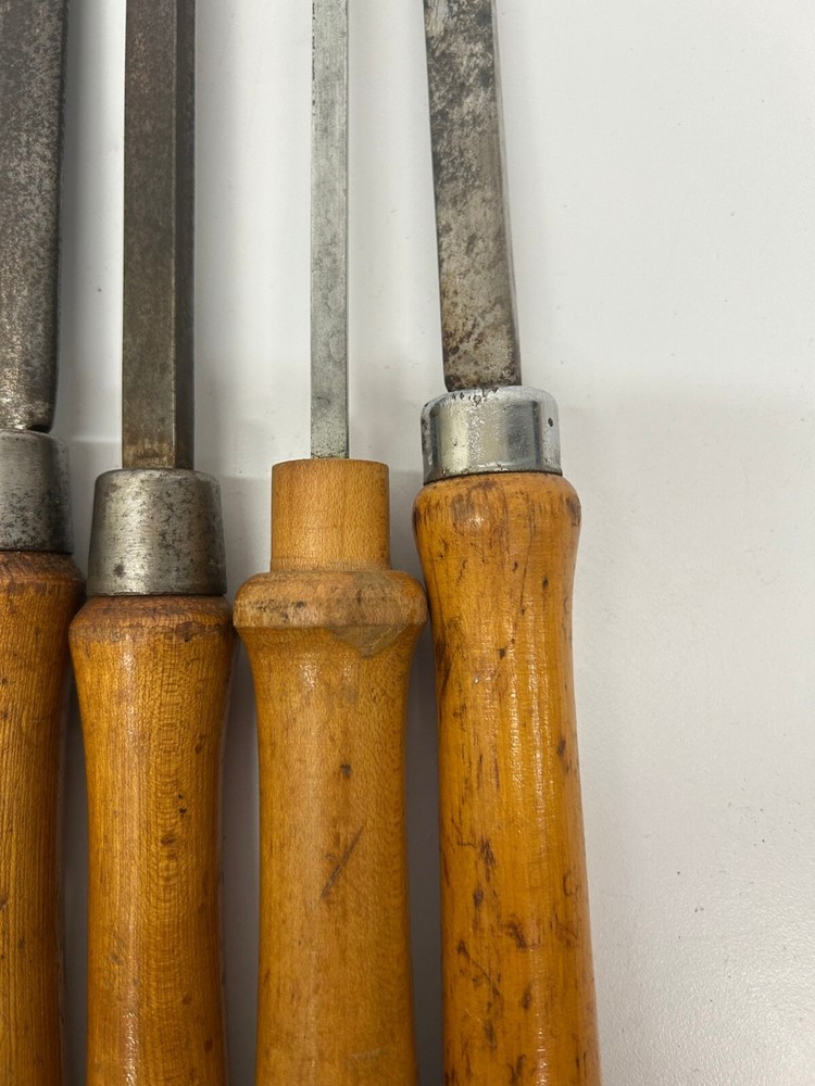 9 Assorted Vtg Chisels Gouges Wood Working Hand Tools Mostly Disston