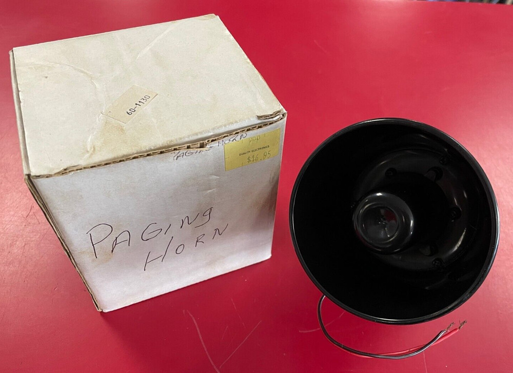 Unbranded Paging Horn with Mounting Bracket/Unknown Model #/2 wire connection