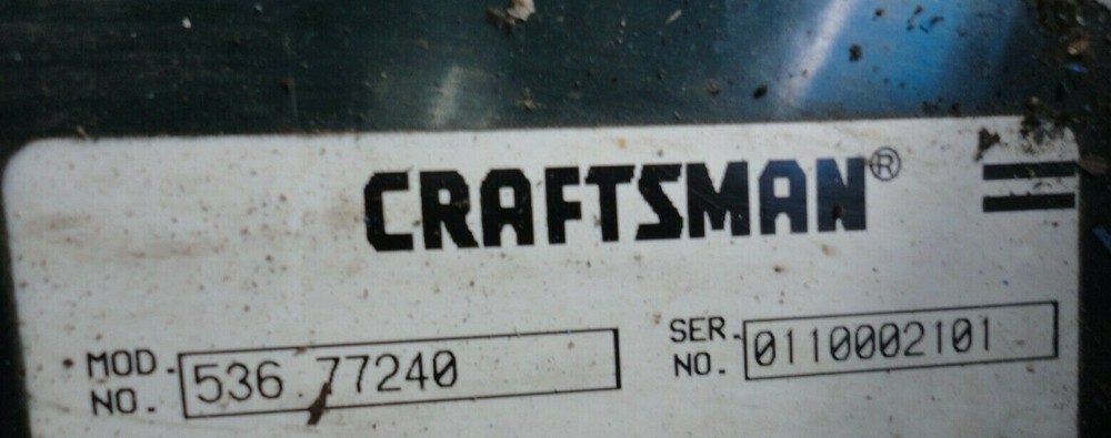 Model #536.77240 Craftsman 3.5hp Edger/Trimmer  Control Bracket 
