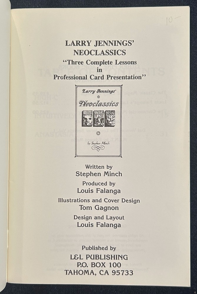 Neoclassics (Larry Jennings) -1987