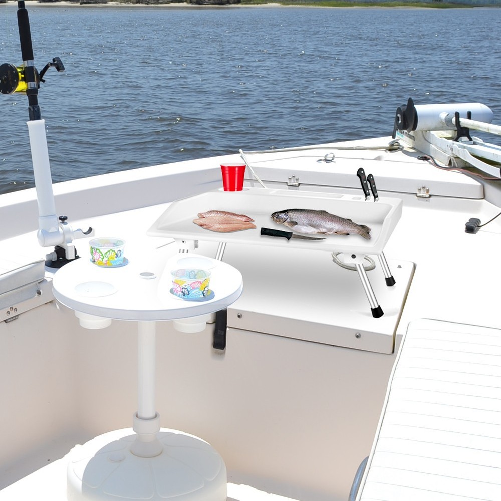 Portable Folding Tailgate Tray Cutting Board - Chop/Fish Filet/Prep Table