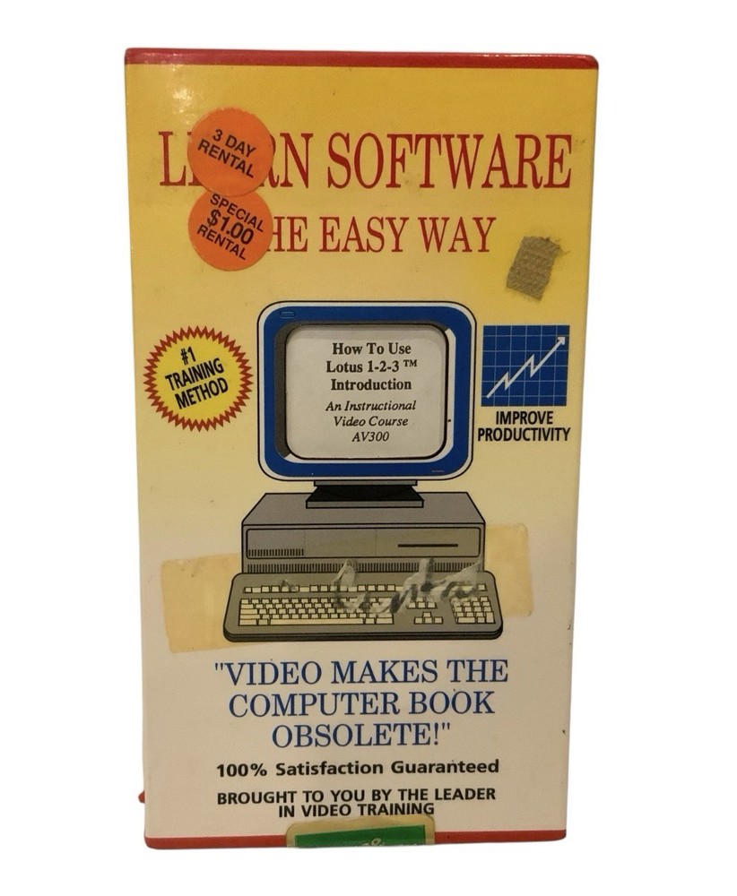 Learn Software The Easy Way VHS Training Tutorial Instructional Video Course NEW