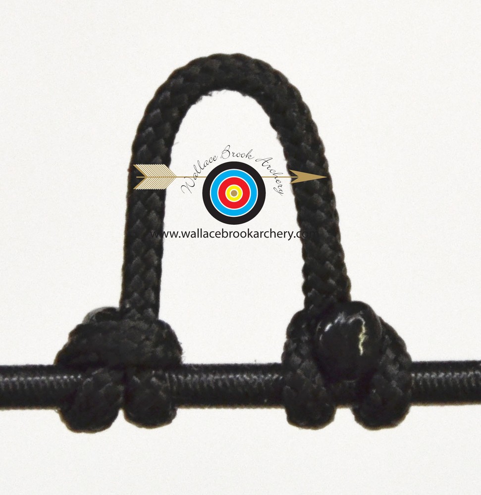 3 Pack Black Archery Release Bow String Nock D Loop Bowstring BCY #24