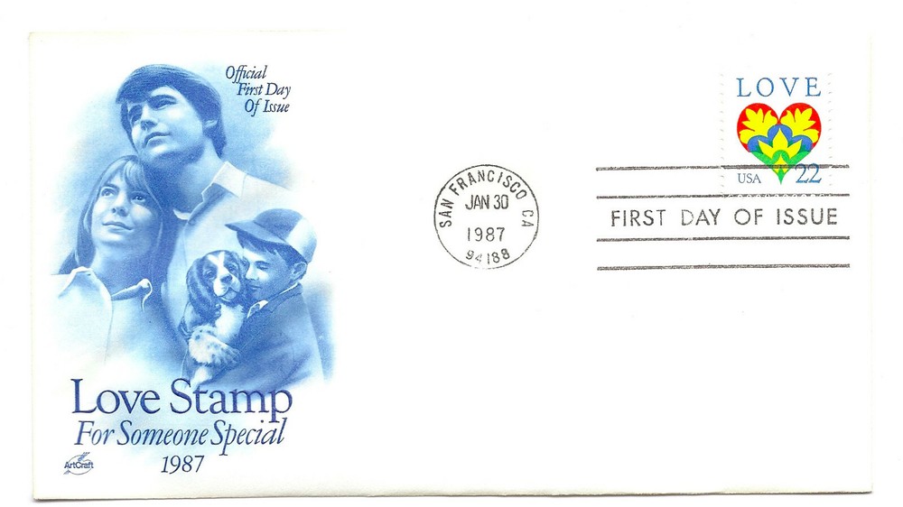 2248 1987 Love Stamp ArtCraft  FDC