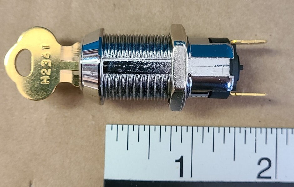 Lock electrical key switch with ( momentary - spring return ) with 1 key - New