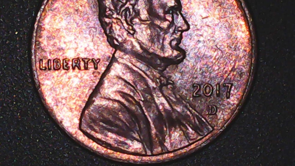 2017 D Lincoln cent Mint Error Missing "ONE CENT" 2.5g FREE SHIPPING