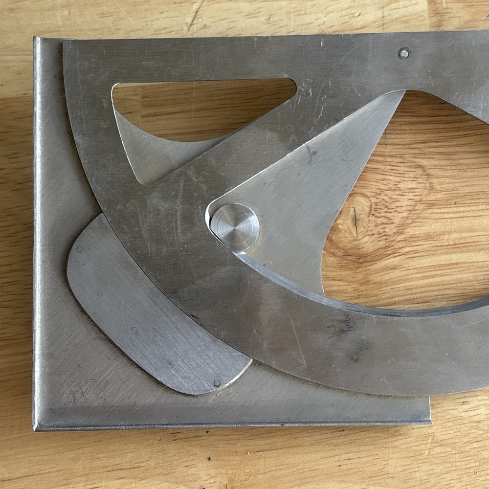 Starrett Draftsman Protractor No. 361 Machining Drafting Engineering Vtg USA