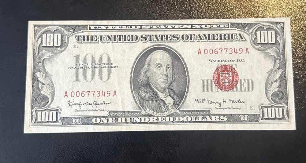1966 $100 Red Seal Xf