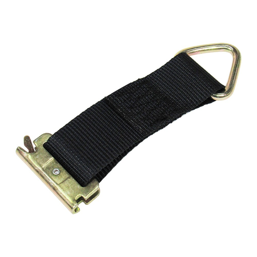 Pit Posse E-Track Strap D Ring Anchor Tie Down w/ Spring Adapter - Secures Cargo