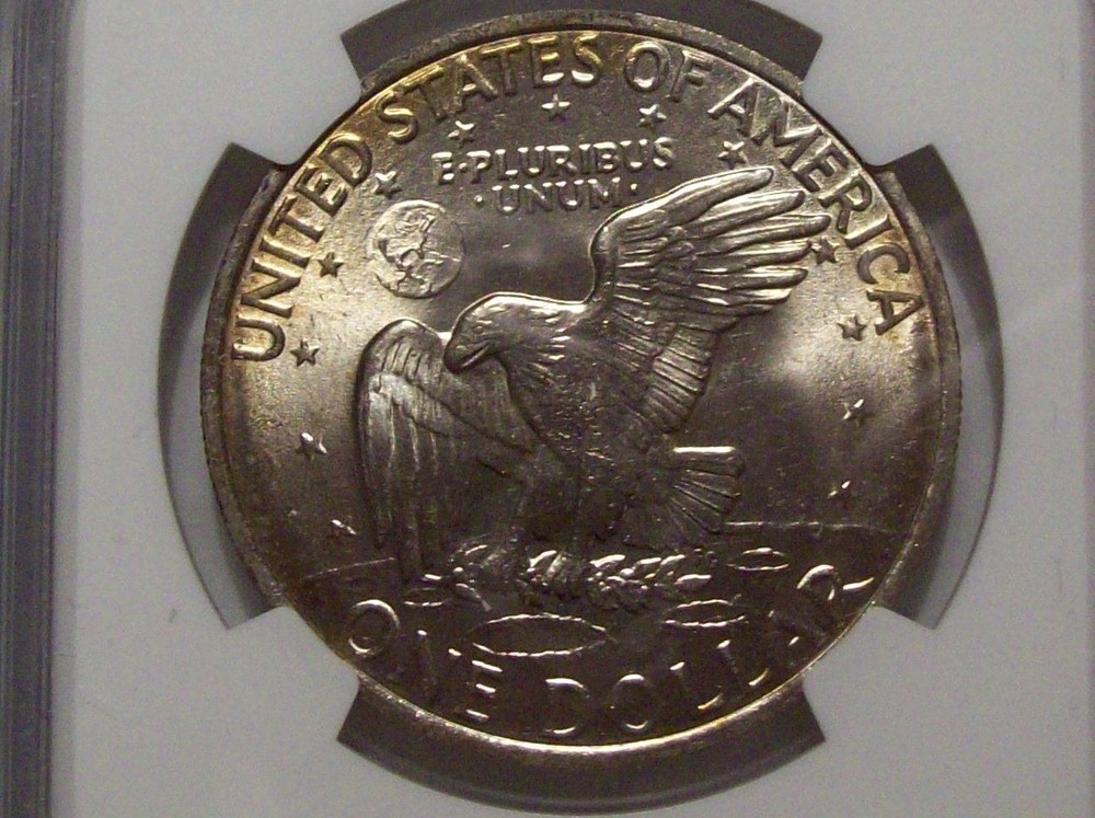 1971-D Friendly Eagle Eisenhower Dollar-NGC MS 64