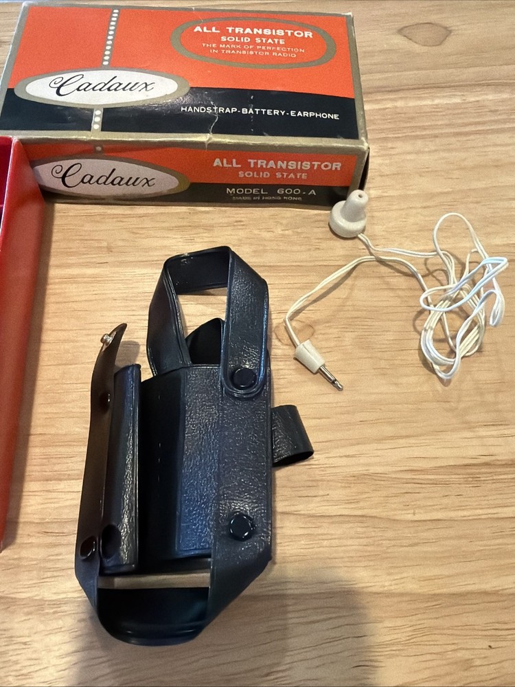 1970's Cadaux Solid State Transistor Radio 600-A, w/ Original Box