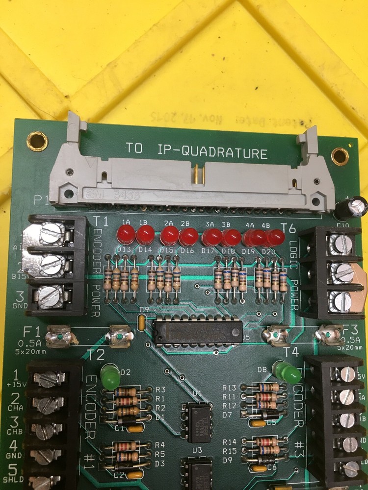 Porter Engineering P9704 Encoder Interface Circuit Board / Card, Rev, B, Used