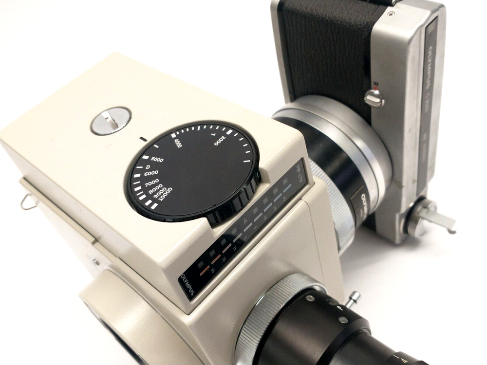 Olympus PM-10AD Photomicrographic Unit w/ C-35AD Microscope Camera & PM-CTR
