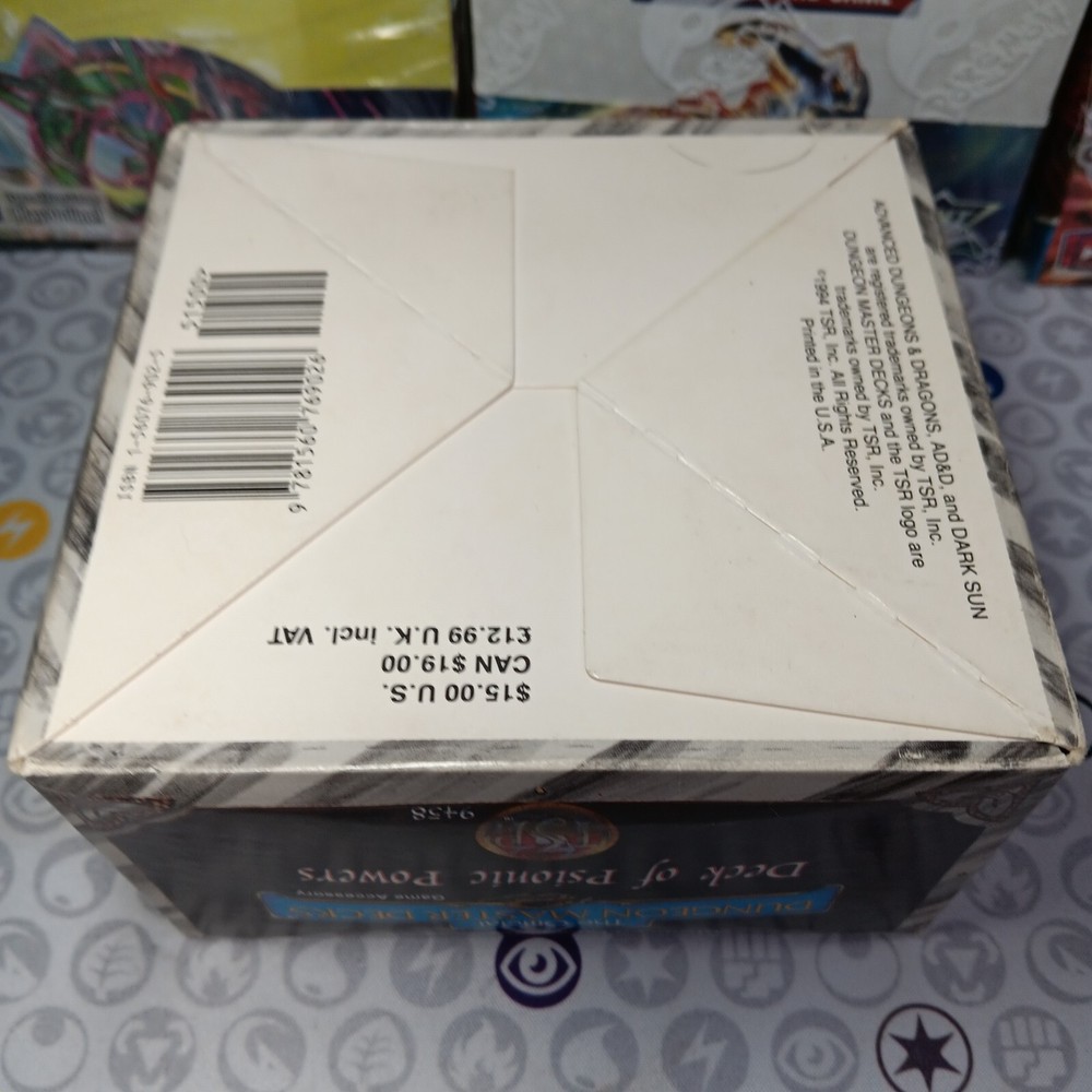Deck Of Psionic Powers 9458 Dungeon Master Decks 2nd Edition DECKS STILL SEALED!
