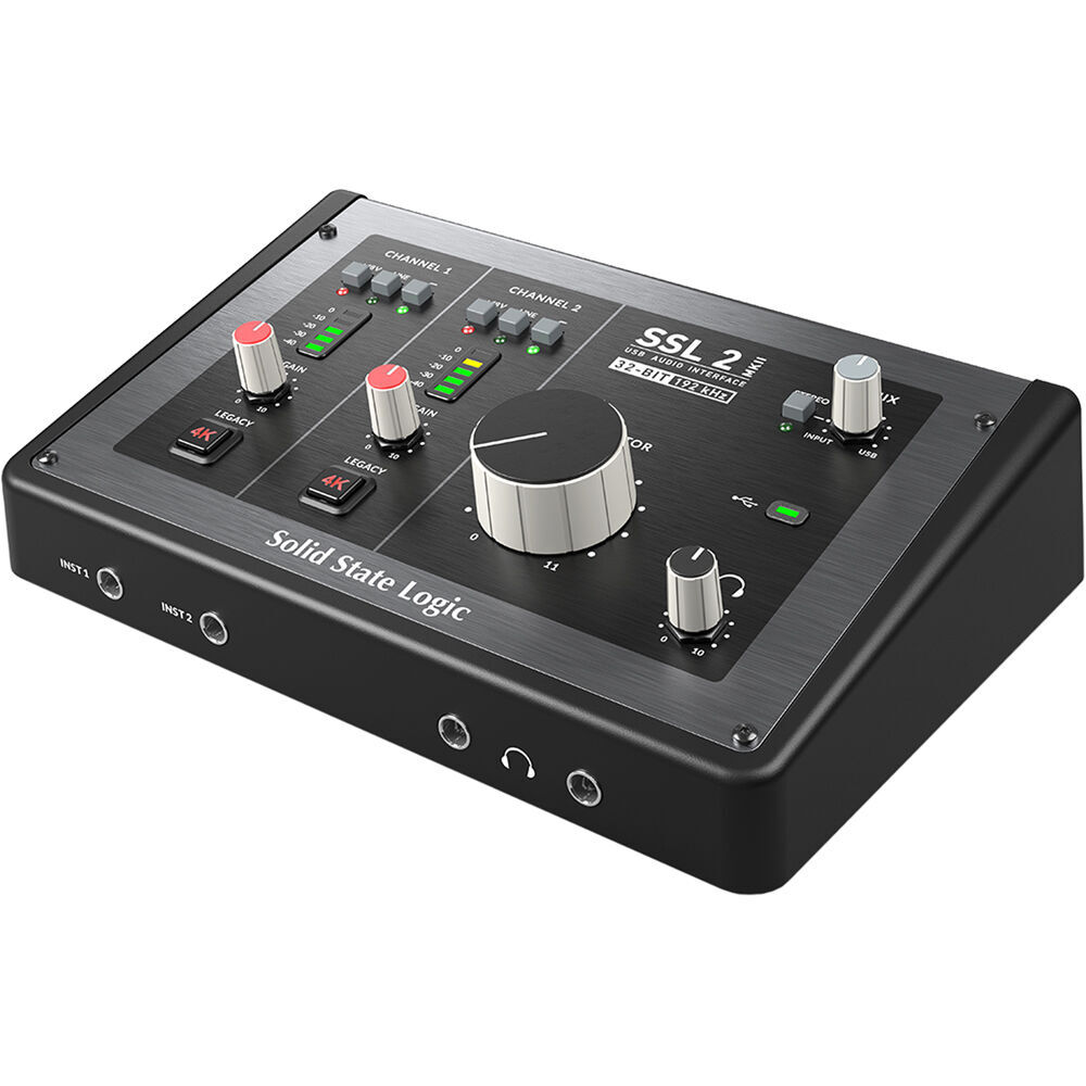 Solid State Logic SSL 2 MKII - 2x2 USB Audio Interface w/ Headphones & XLR Cable