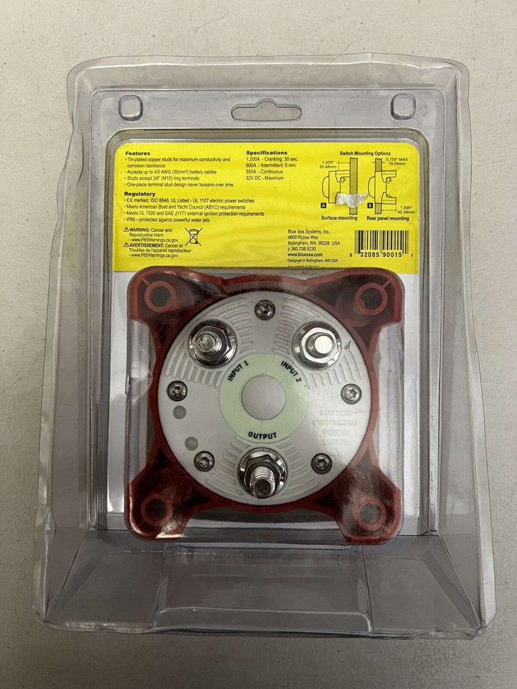 Blue Sea 9001E E-Series Battery Switch