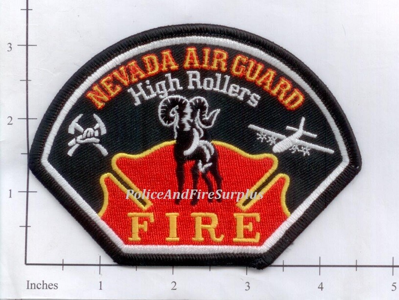 Nevada - Air National Guard NV Fire Dept Patch High Rollers