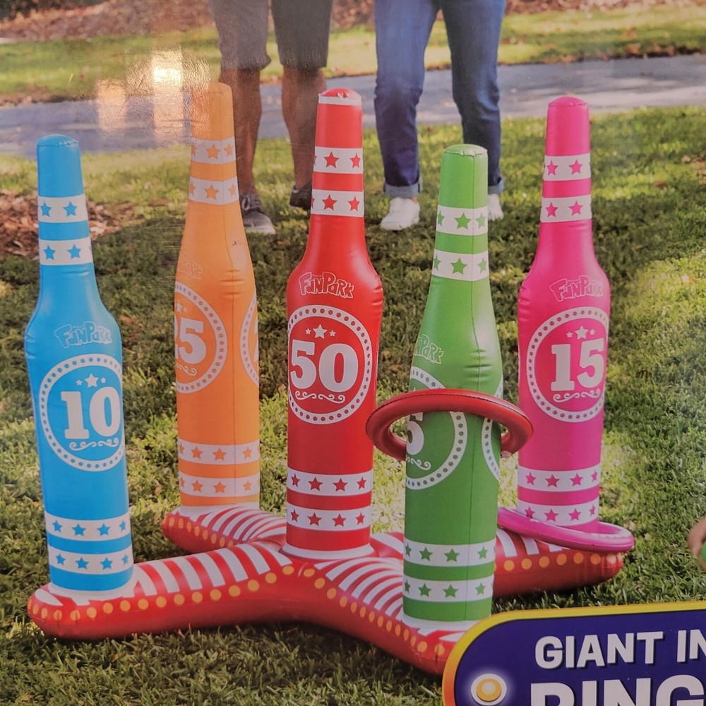 Flybar Fun Park Giant Inflatable Ring Toss 3'