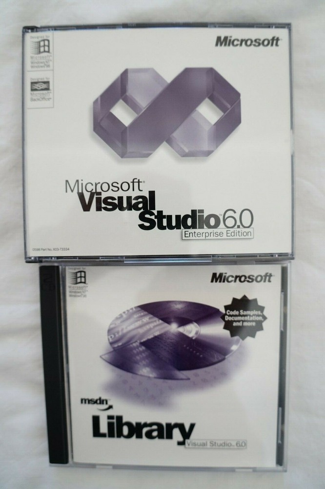 Microsoft Visual Studio 6.0 6 Enterprise FOXPRO C++ BASIC for Windows 98 ~ 11 #4