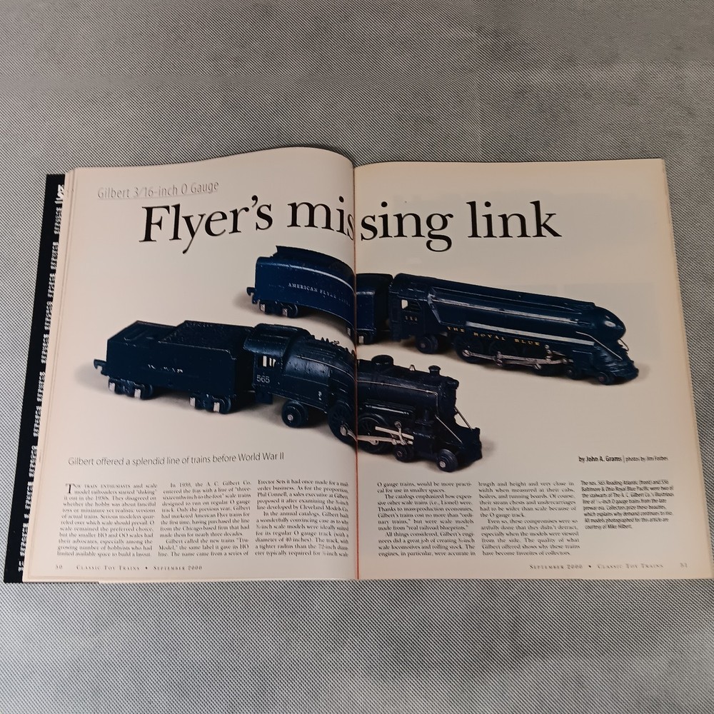 Classic Toy Trains Magazine September 2000