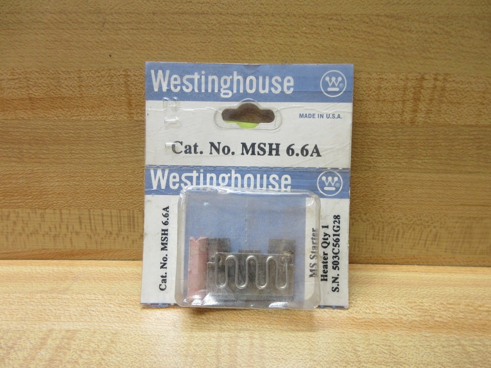 Westinghouse MSH6.6A Cutler Hammer Overload Heater 503C561G28