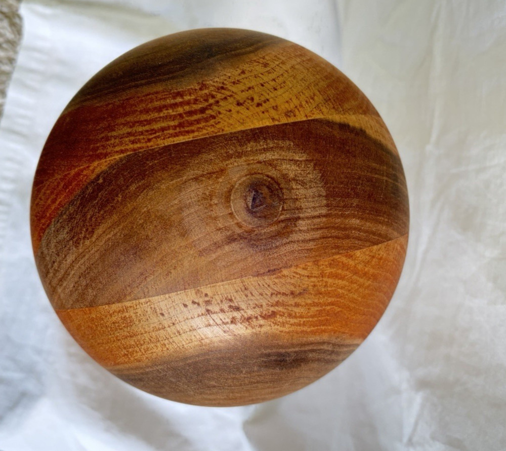 Abstract Solid Wood Head - Hat and Wig Display Stand - 15"