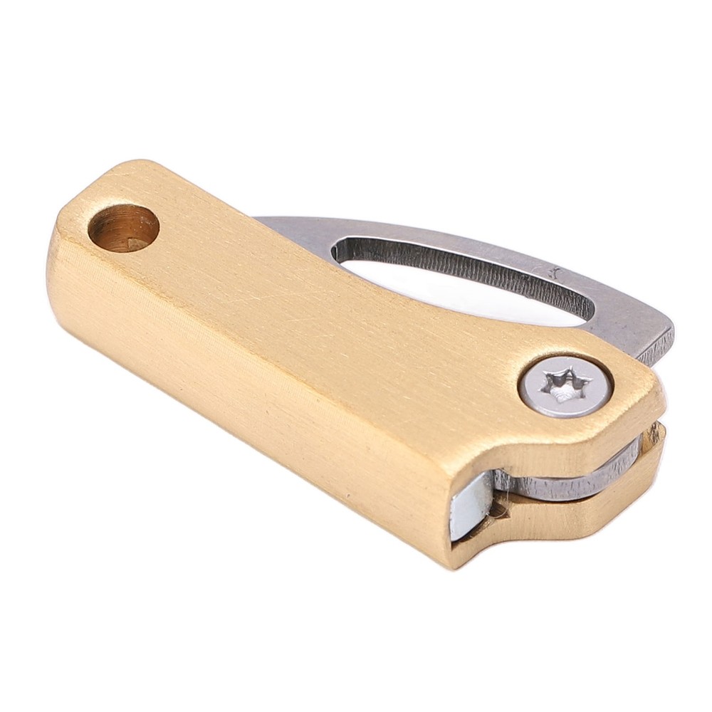 Brass Mini Knife Foldable Multifunction Keychain Tiny Knife For Package Openning