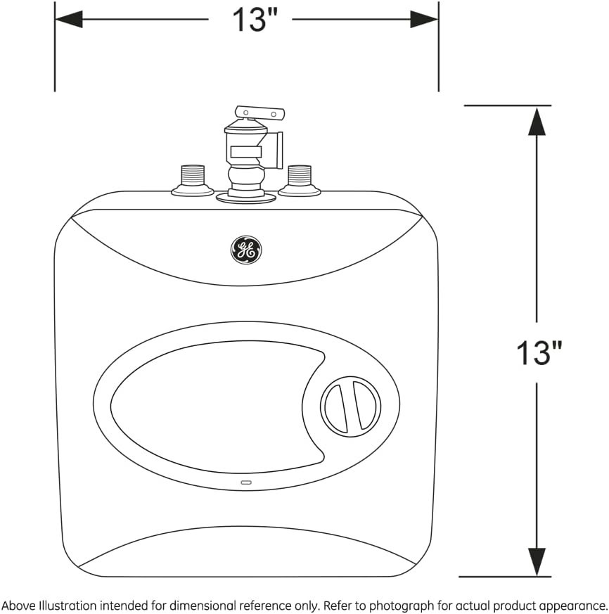 Ge 2.5 Gallon Mini Tank Water Heater 120V Under Sink Instant Hot Compact