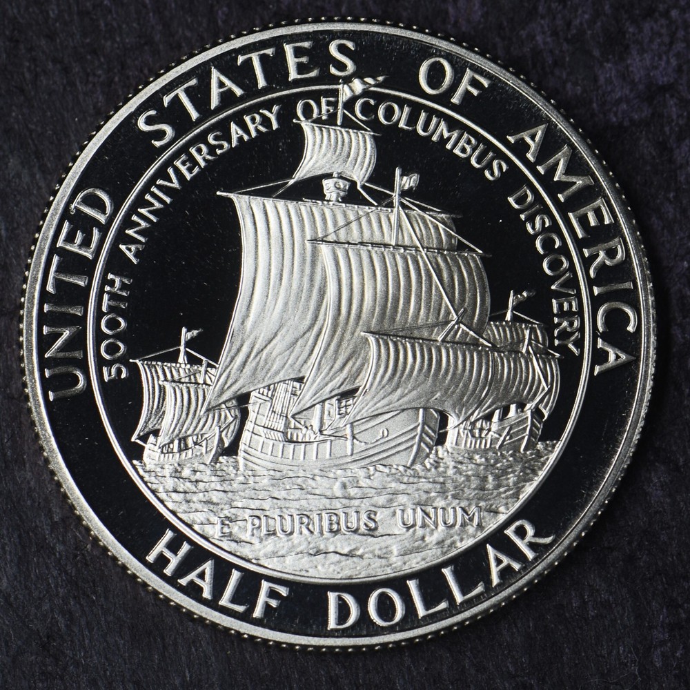 1992-S Proof Christopher Colombus Modern Commemorative Half Dollar 50C