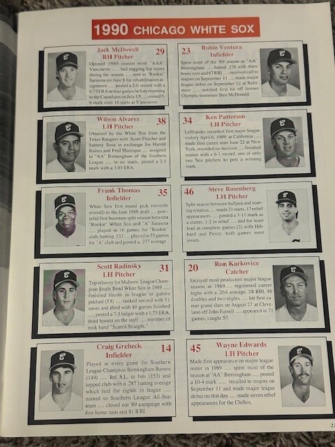 1990 Chicago White Sox Program New Comisky Park