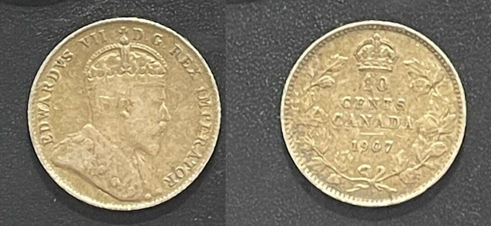 Canada 1907 Silver 10 Cents