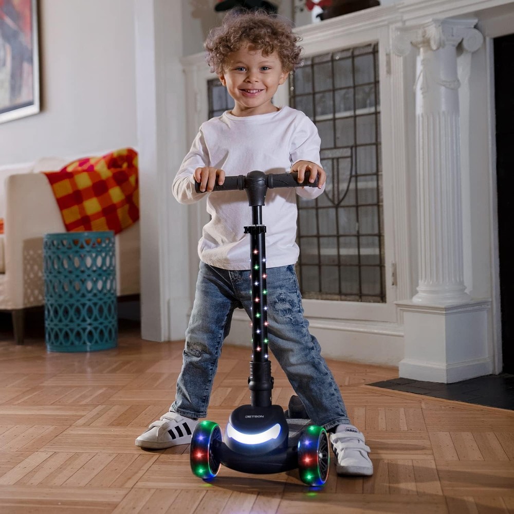 Jupiter Mini 3-Wheel Light-Up Kick Scooter - Adjustable & Foldable for Ages 3+