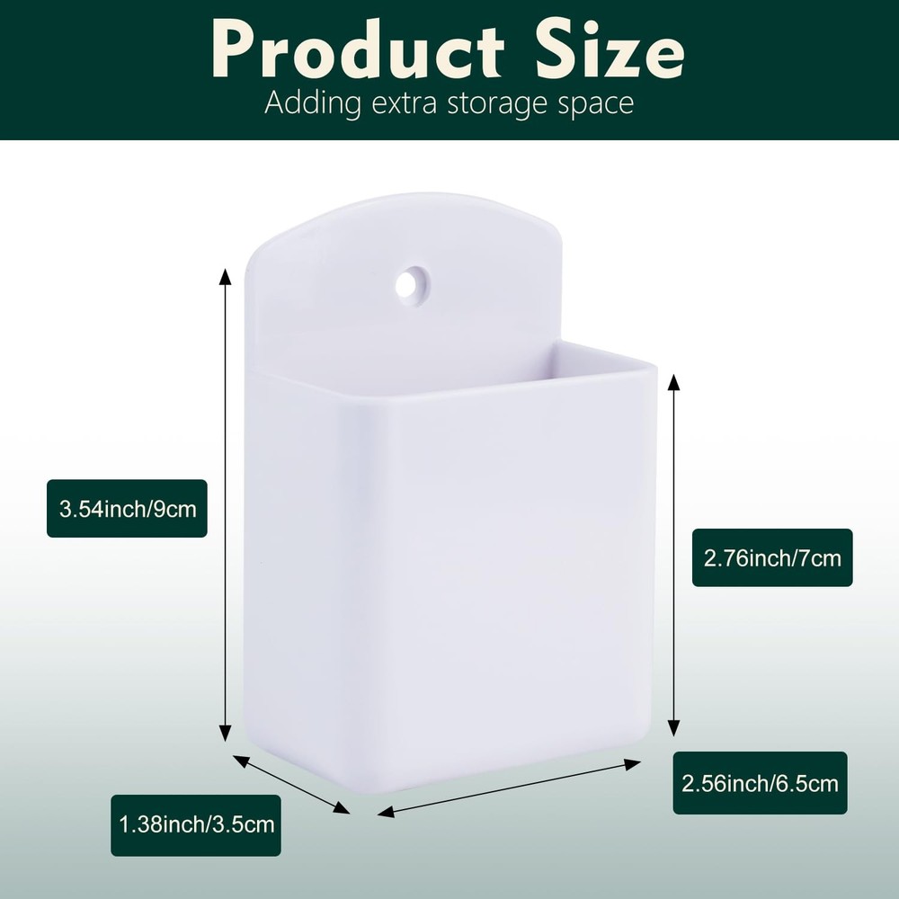 6 Pack Remote Control Holder Wall Mount Adhesive Media Controller Organizer S...