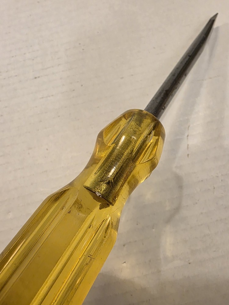 Flat Screwdriver Irwin USA Yellow Handle
