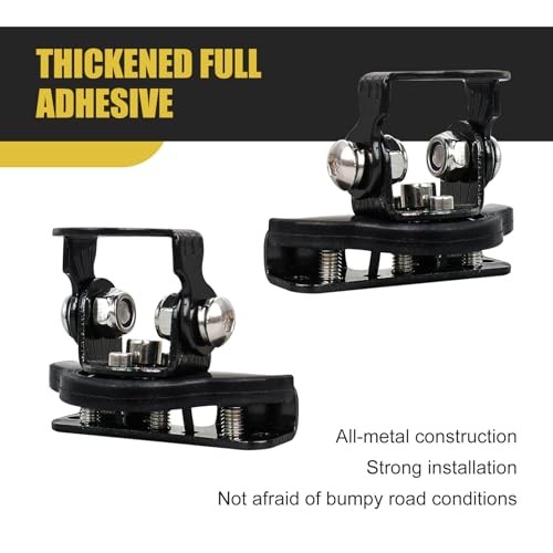 Light Bar Mounting Brackets, LED Work Light Mount Clamp Holder, 2 PCS Black