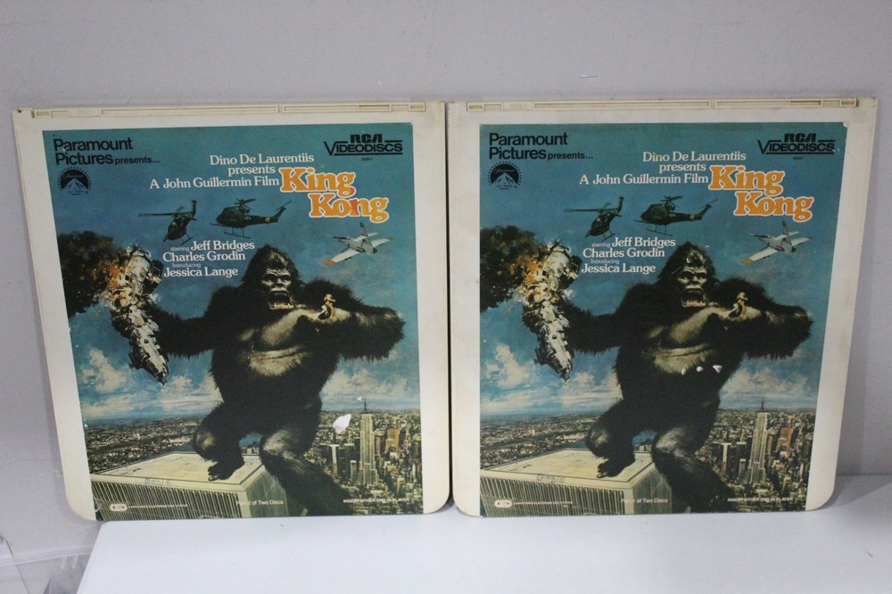 1983 CED SELECTVISION VIDEODISC Paramount Cult Classic King Kong 2 Disc Set