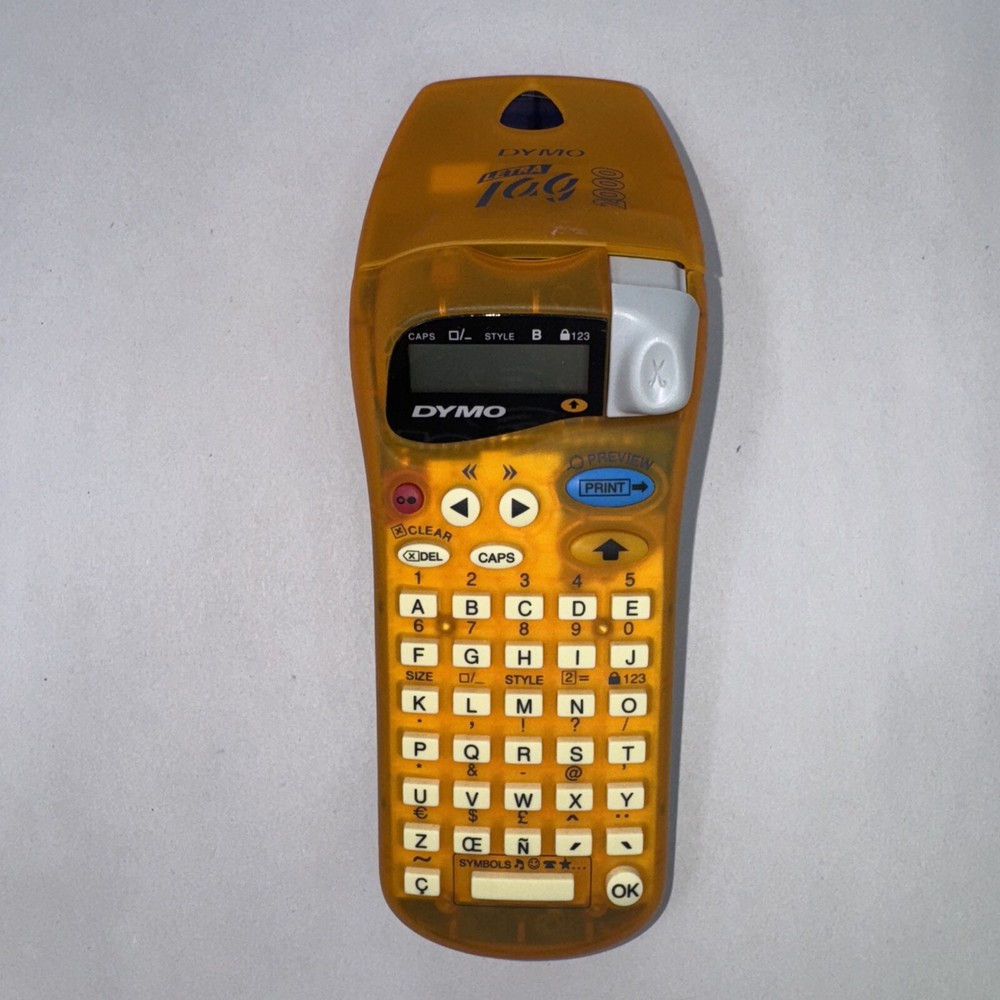 Dymo Letra Hand Held Digital Screen Tag Label Maker5 Sealed Refills WORKING