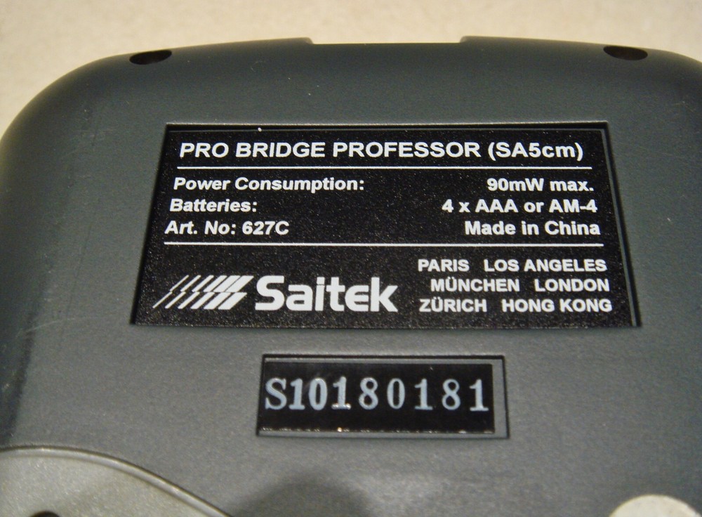 Saitek Pro Bridge Professor(SA5cm) Electronic Bridge Tutor NICE